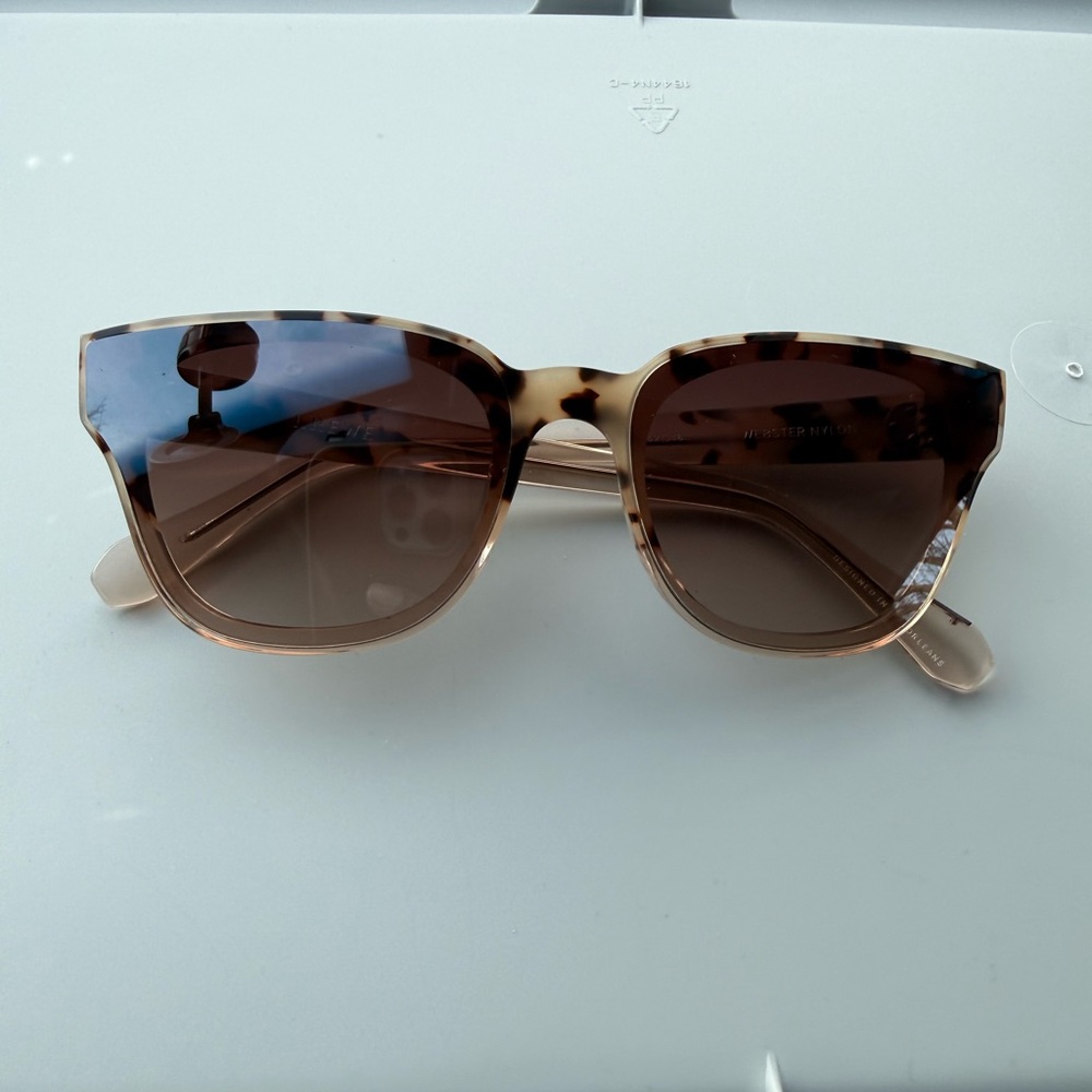 Krewe Webster Nylon Tortoise Shell Sunglasses